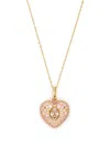 Swarovski Hyperbola Heart-pendant Necklaces In Gold