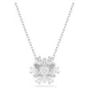 Swarovski Idyllia Snowflake Pendant Necklace In Weiss