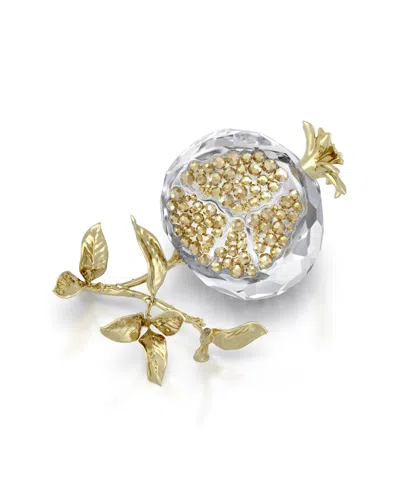 Swarovski Idyllia Pomegranate Figurine In Gold