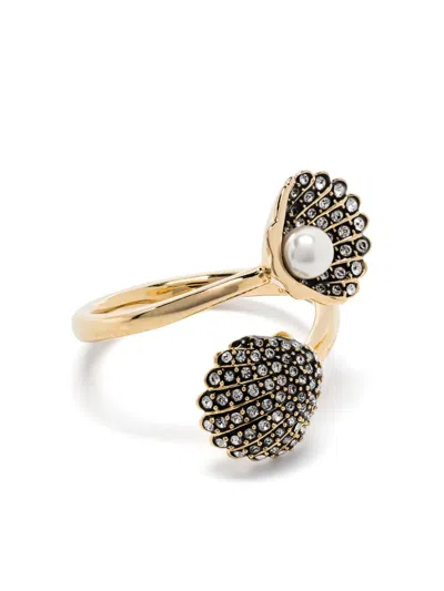 SWAROVSKI IDYLLIA SHELL-MOTIF RING