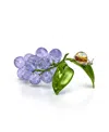 Swarovski Idyllia Snail And Blueberries Figurine