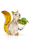 Swarovski Idyllia Squirrel & Acorn In Multicolored