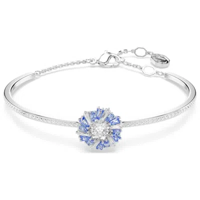 Swarovski Ladies Idyllia Blue Flower Bangle