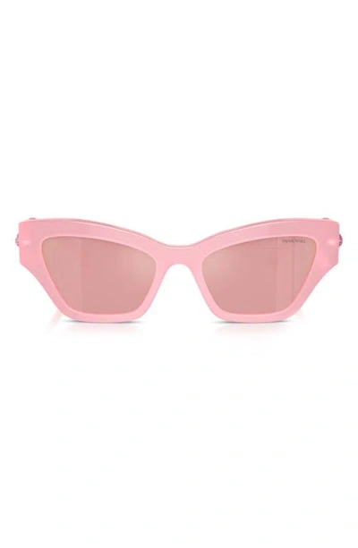 Swarovski Woman Sunglass Sk6021 In Milky Pink