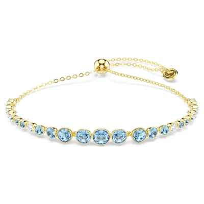 Swarovski Imber Bracelet In ["blue","gold Tone"]