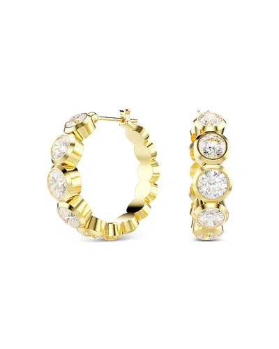 Swarovski Imber Crystal Bezel Small Hoop Earrings In Multicolor