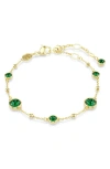 Swarovski Imber Crystal Station Bracelet In Gold