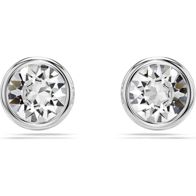 Swarovski Imber Crystal Stud Earrings In Silver
