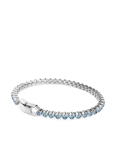 Swarovski Imber Emily Tennis Crystal-embellished Bracelet In Blue