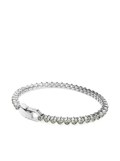 Swarovski Imber Emily Tennis Crystal-embellished Chain Bracelet In Metallic