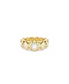Swarovski Imber Gold-tone Plated Mixed Round Cut Ring
