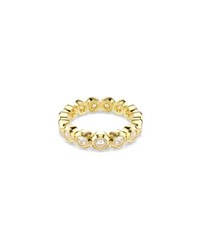 Swarovski Imber Gold-tone Plated Round Cut Ring In White