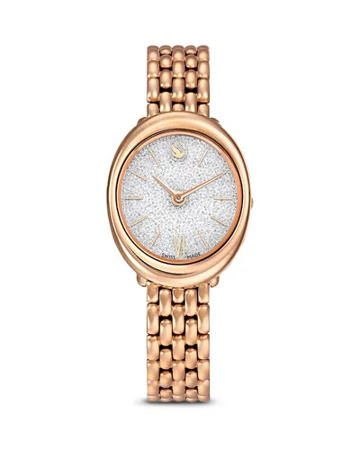 Swarovski Imber Oval Watch, 24mm X 26mm In Gold
