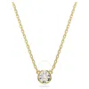 Swarovski Imber Pendant Gold Shiny Crystal In White