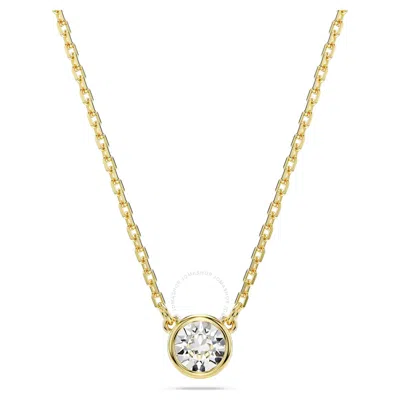 Swarovski Imber Pendant Gold Shiny Crystal In White