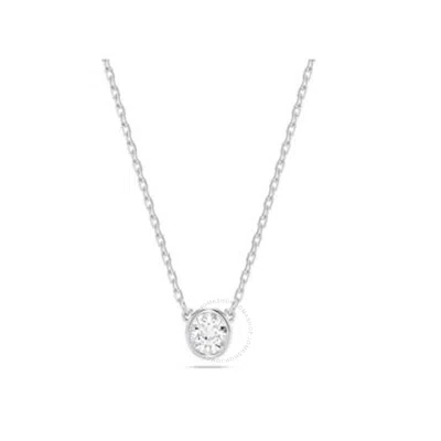 Swarovski Imber Pendant Rhodium Shiny White In Silver Tone