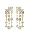 Swarovski Imber Round Cut Drop Earrings In Gold