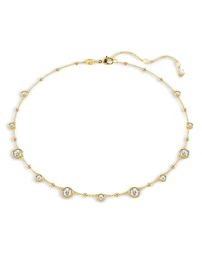 SWAROVSKI IMBER SCATTERED ROUND CUT NECKLACE, 17.72