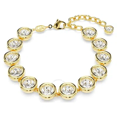 Swarovski Imber Soft Bracelet Gold Shiny Crystal In White