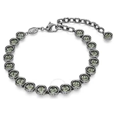 SWAROVSKI SWAROVSKI IMBER TENNIS BRACELET RUTHENIUM SHINY BLACK DIAMOND