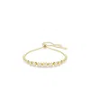 Swarovski Imber White, Gold-tone Plated Mixed Round Cuts Tennis Bracelet In Clear,gold