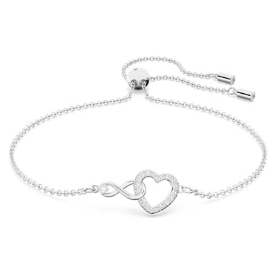 Swarovski Infinity Bracelet In White