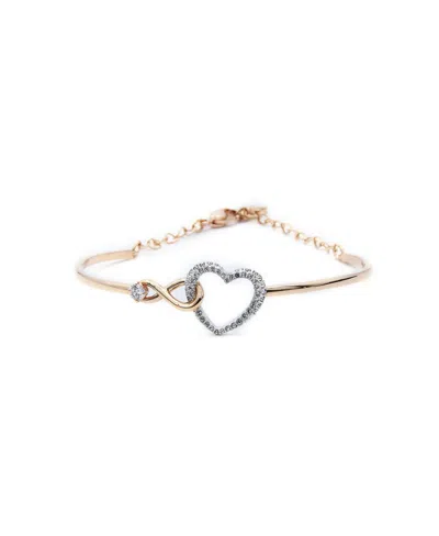 Swarovski Infinity Heart Bracelet In Yellow