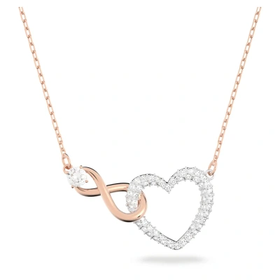 Swarovski Infinity Necklace In White