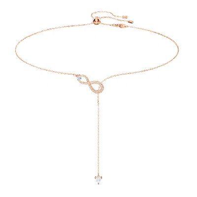 Swarovski Infinity Y-halskette In Gold