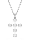 Swarovski Insigne Cross Pendant Necklace In Multi