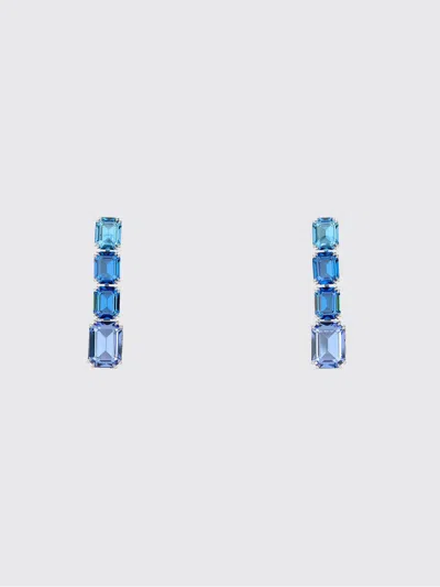Swarovski Millenia Crystal-embellished Drop Earrings In Blue
