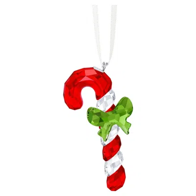 Swarovski Joyful Zuckerstange Ornament In Rot