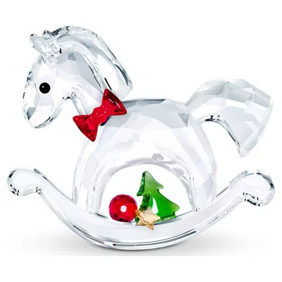 Swarovski Joyful Rocking Horse In White
