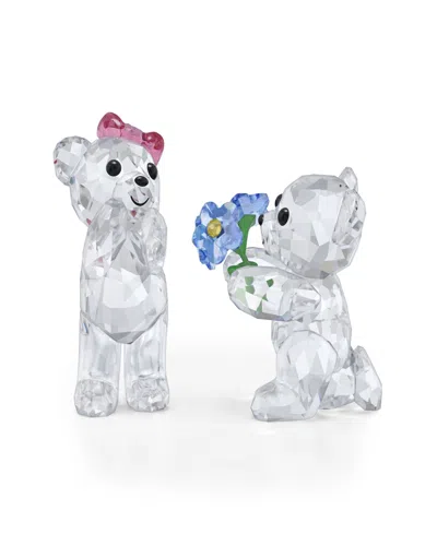 Swarovski Kris Bear I Adore You Crystal Figurine In Transparent