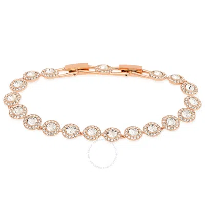 Swarovski Ladies Angelic Gold-tone Plated Round Cut Pave Bracelet In Gold Tone