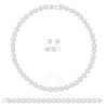 Swarovski Ladies Angelic White Rhodium Plated Round Cut Set In White/silver Tone