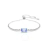 Swarovski Womens Blue Matrix Tennis Rhodium-plated And Zirconia Bracelet In Blue