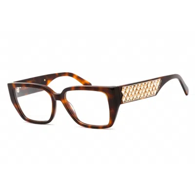 Swarovski Ladies Brown Rectangular Eyeglass Frames Sk5446