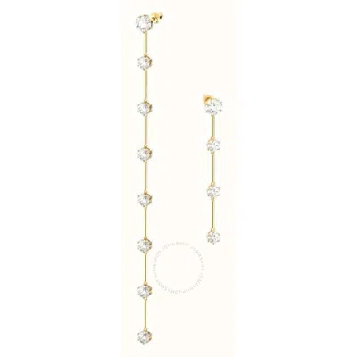 Swarovski Ladies Constella Asymmetrical Drop Earrings In White