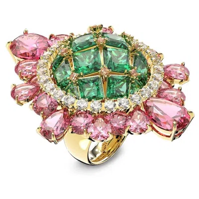 Swarovski Ladies Curiosa Cocktail Ring In Pink