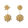 Swarovski Ladies Curiosa Geometric Drop Earrings In Gold