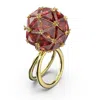 Swarovski Ladies Curiosa Round Red Cocktail Ring In Red