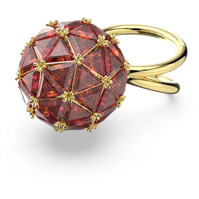 Swarovski Ladies Curiosa Round Red Cocktail Ring