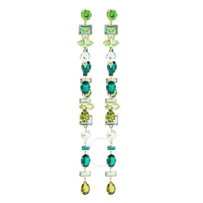 Swarovski Gema Crystal-embellished Earrings In Gold