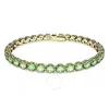 Swarovski Matrix Tennis Bracelet In Green