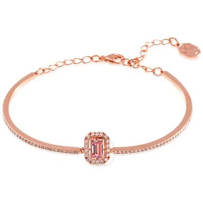 Swarovski Ladies Millenia Octagon Cut Bracelet In Pink/rose Gold Tone/gold Tone