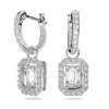 Swarovski Silver-tone Millenia Crystal Drop Earrings In Rhodium