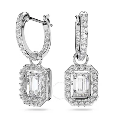 Swarovski Silver-tone Millenia Crystal Drop Earrings In Rhodium