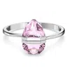 Swarovski Ladies Pink Oversized Crystal Lucent Bangle In Pink