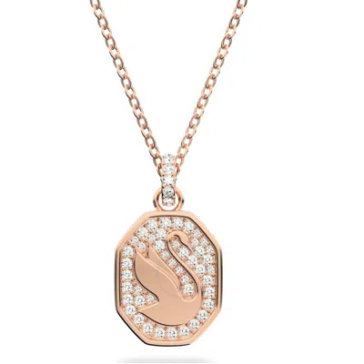 Swarovski Ladies Signum Swan Pendant Necklace In White